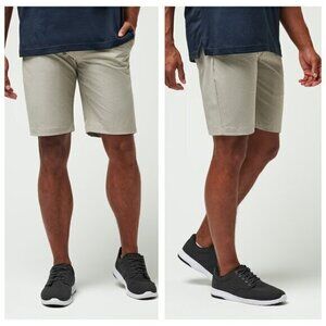 Travis Mathew Beck Short 9.5 Inseam Sz 32 Khaki/Tan